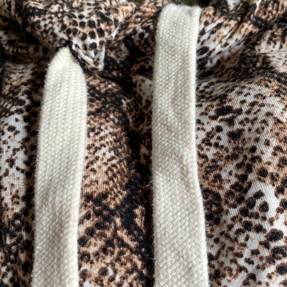 ZENANA Jersey snake print Tunic Womens hooded longline Cozy Soft loungewear XL - Picture 4 of 9